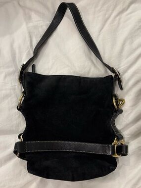 RALPH LAUREN I SUEDE LEATHER MIX METAL HANDBAG MINI